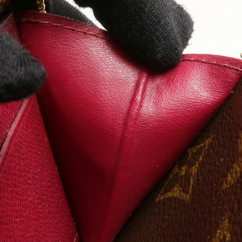 LOUIS VUITTON Monogram Clemence Wallet金扣長錢包-16