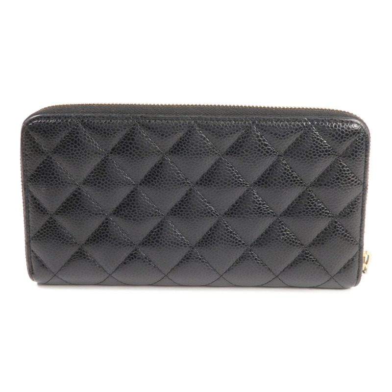 CHANEL 牛皮皮革Long Wallet金扣長錢包-2