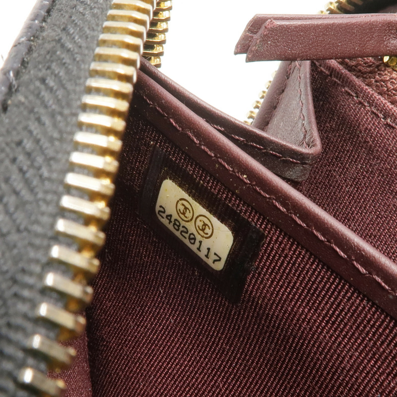 CHANEL 牛皮皮革Long Wallet金扣長錢包-7