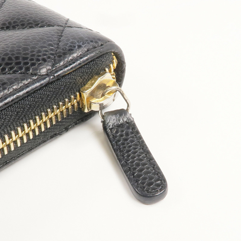 CHANEL 牛皮皮革Long Wallet金扣長錢包-15