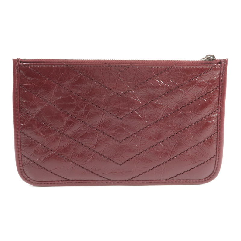 SAINT LAURENT 牛皮皮革Niki Ville銀扣手拿包-2