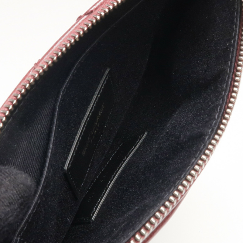 SAINT LAURENT 牛皮皮革Niki Ville銀扣手拿包-4