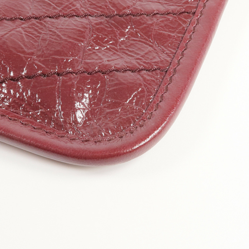 SAINT LAURENT 牛皮皮革Niki Ville銀扣手拿包-9