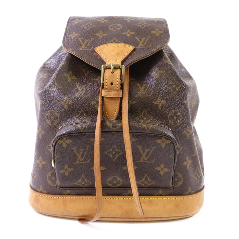 LOUIS VUITTON Monogram Montsouris MM Backpack金扣背包-0