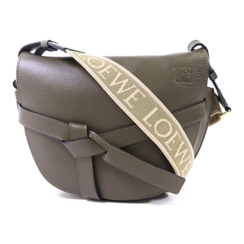 LOEWE 牛皮皮革Gate Medium金扣肩背袋