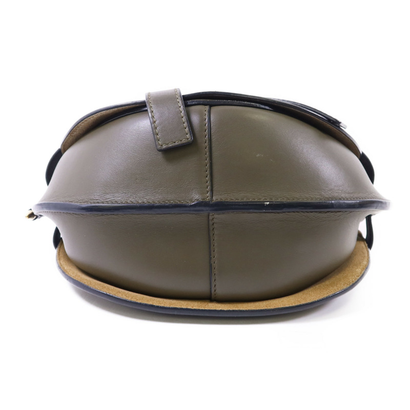 LOEWE 牛皮皮革Gate Medium金扣肩背袋-3