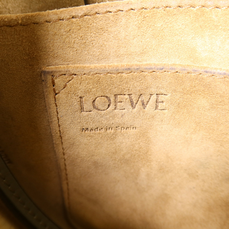 LOEWE 牛皮皮革Gate Medium金扣肩背袋-6