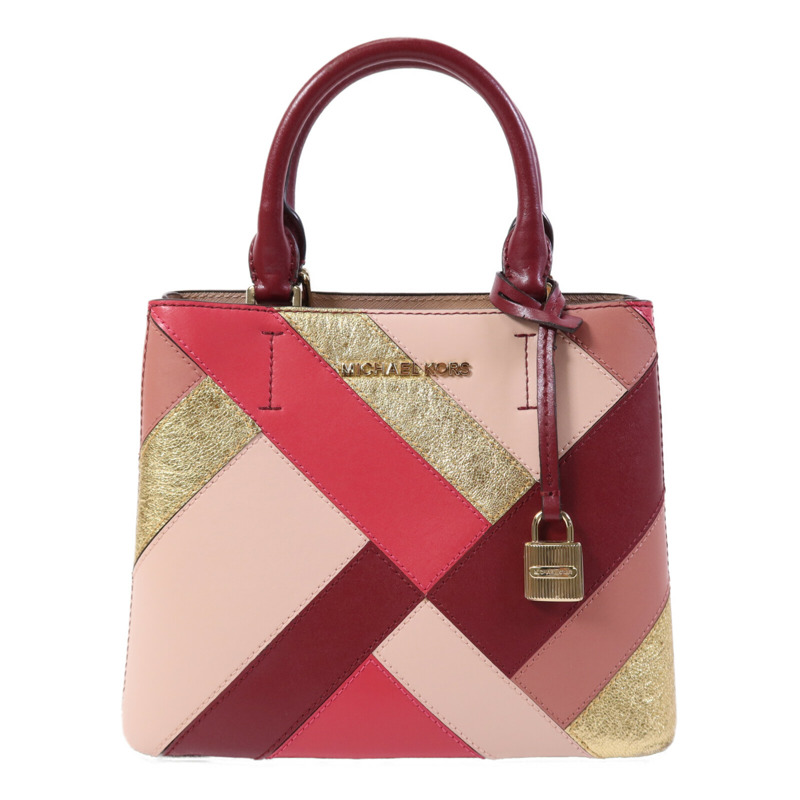 Michael Kors 皮革Hand Bag金扣手挽袋-0