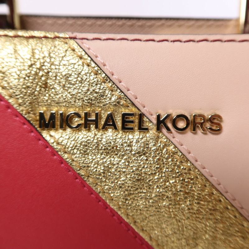 Michael Kors 皮革Hand Bag金扣手挽袋-12