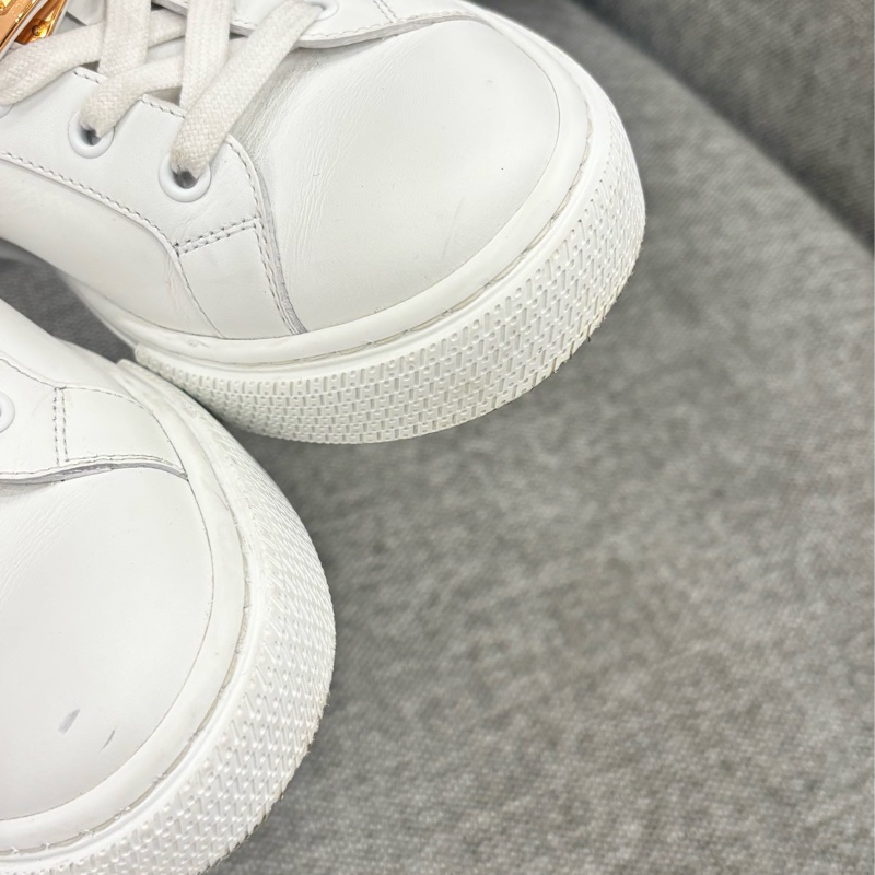 Hermes kelly day 球鞋 小白鞋 玫瑰金扣-6