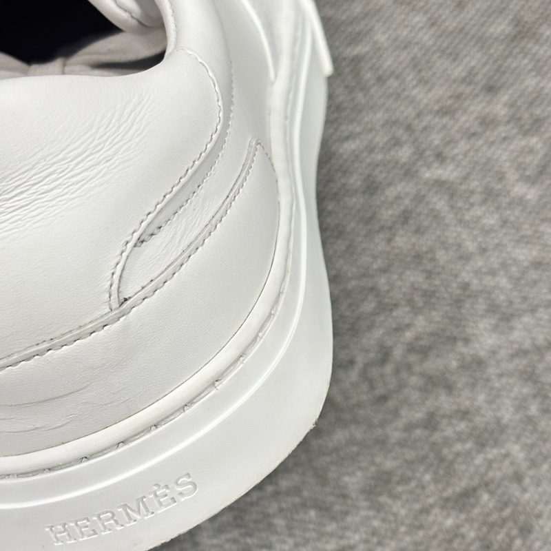 Hermes kelly day 球鞋 小白鞋 玫瑰金扣-10