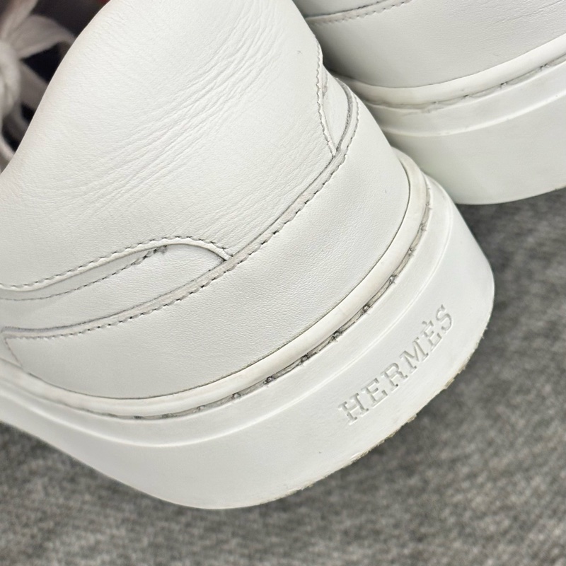 Hermes kelly day 球鞋 小白鞋 玫瑰金扣-13