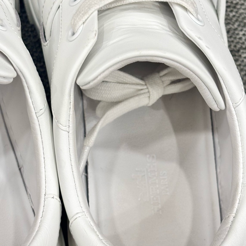 Hermes kelly day 球鞋 小白鞋 玫瑰金扣-14