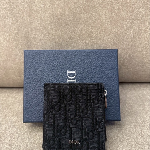 DIOR黑老花零錢袋卡包