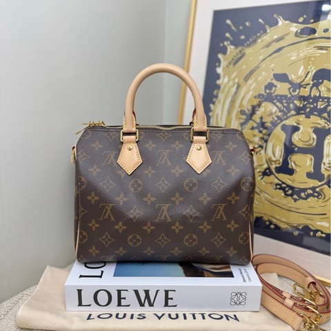【全❤️】LV speedy25 老花枕頭手提斜挎包
