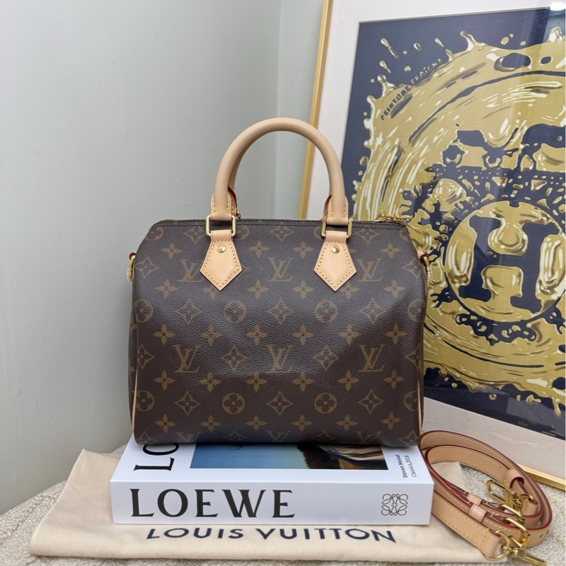 【全❤️】LV speedy25 老花枕頭手提斜挎包-1