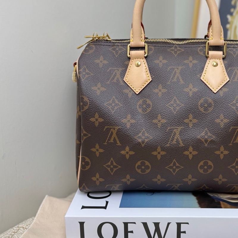 【全❤️】LV speedy25 老花枕頭手提斜挎包-3