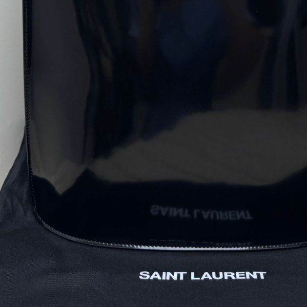 【99❤️】YSL  女士黑色SUZANNE RIGID亮面皮革肩帶 單肩包-3