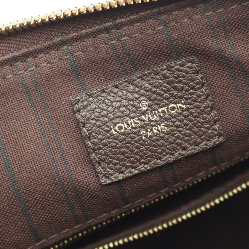 路易威登 Speedy Bandouliere 25 Monogram Emplant Terre 手提包 M40761 皮革 棕色 二手 女士-3