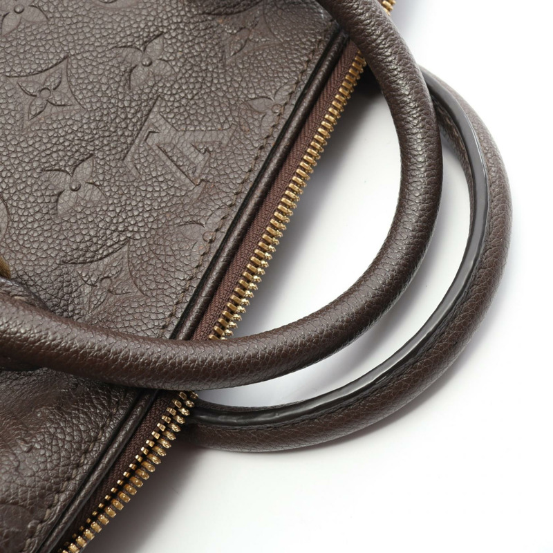 路易威登 Speedy Bandouliere 25 Monogram Emplant Terre 手提包 M40761 皮革 棕色 二手 女士-7