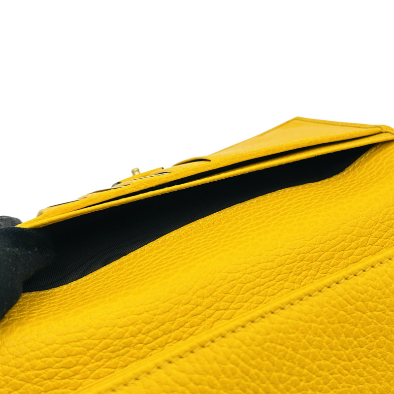 黃色 牛皮 Long wallet 壓扣長夾【GUCCI 古馳】 354498-7
