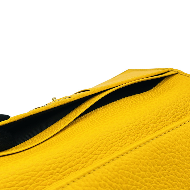 黃色 牛皮 Long wallet 壓扣長夾【GUCCI 古馳】 354498-8