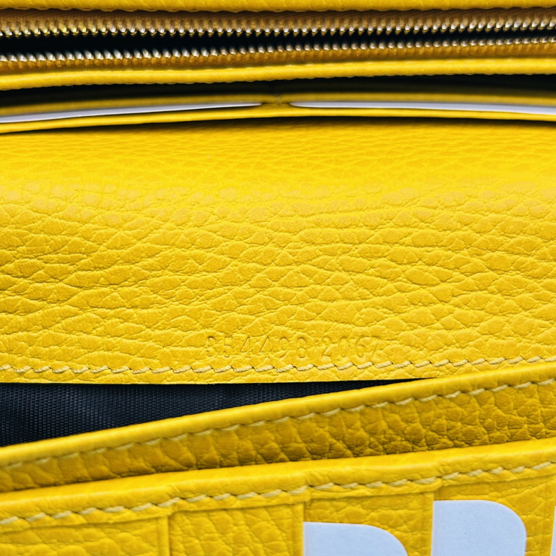 黃色 牛皮 Long wallet 壓扣長夾【GUCCI 古馳】 354498-11