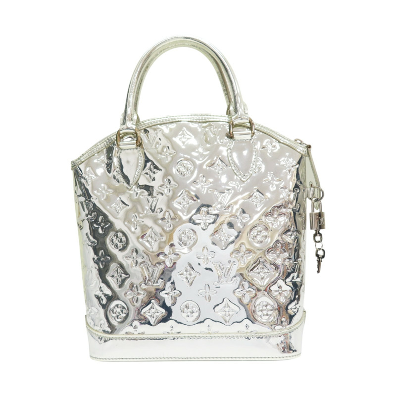 銀色 原花鏡面 漆皮 Lockit 手提包 M95449【LOUIS VUITTON LV 路易威登】 M95449-1