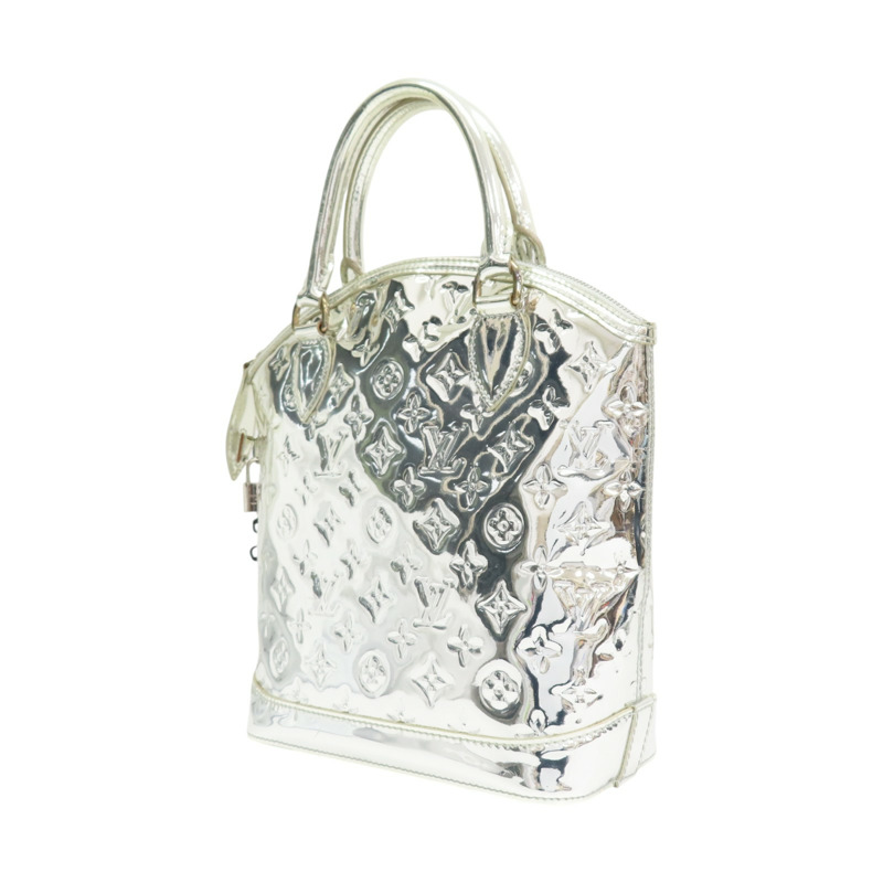 銀色 原花鏡面 漆皮 Lockit 手提包 M95449【LOUIS VUITTON LV 路易威登】 M95449-2