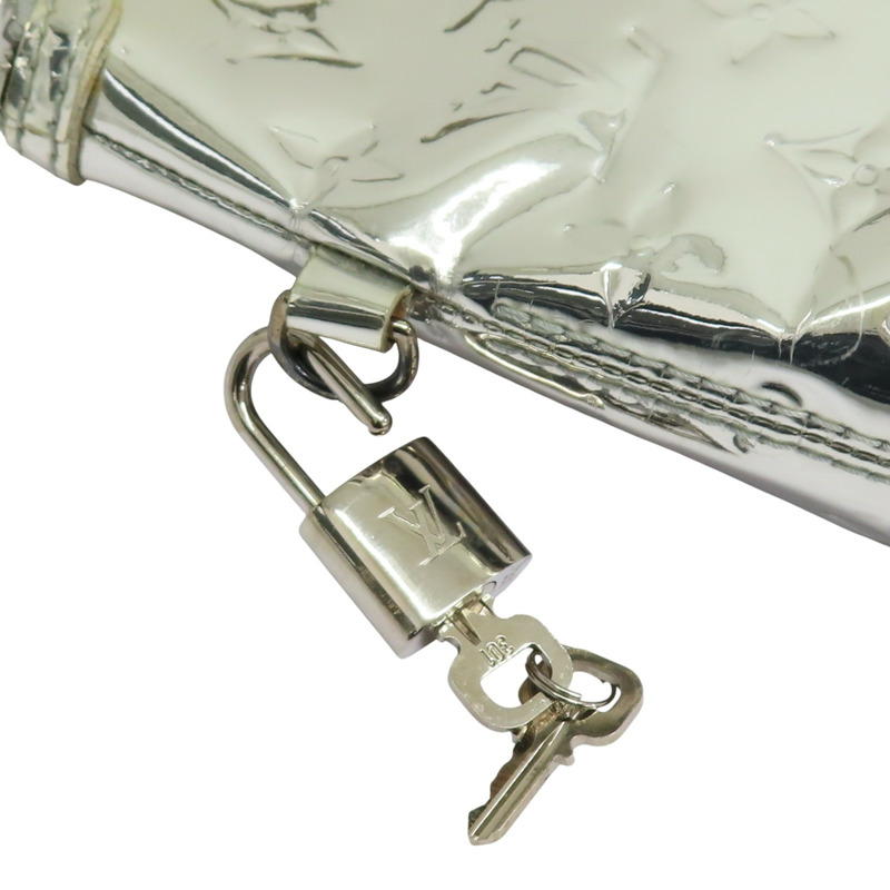 銀色 原花鏡面 漆皮 Lockit 手提包 M95449【LOUIS VUITTON LV 路易威登】 M95449-9