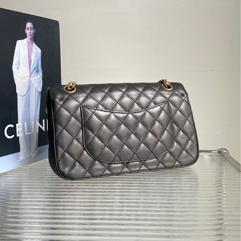 🔥新到:98🆕 26開有卡 香奈兒 / Chanel 2.55小號 底長24 木炭灰色 顏色有質感 比黑色高級 好價2xxxx🉐-3