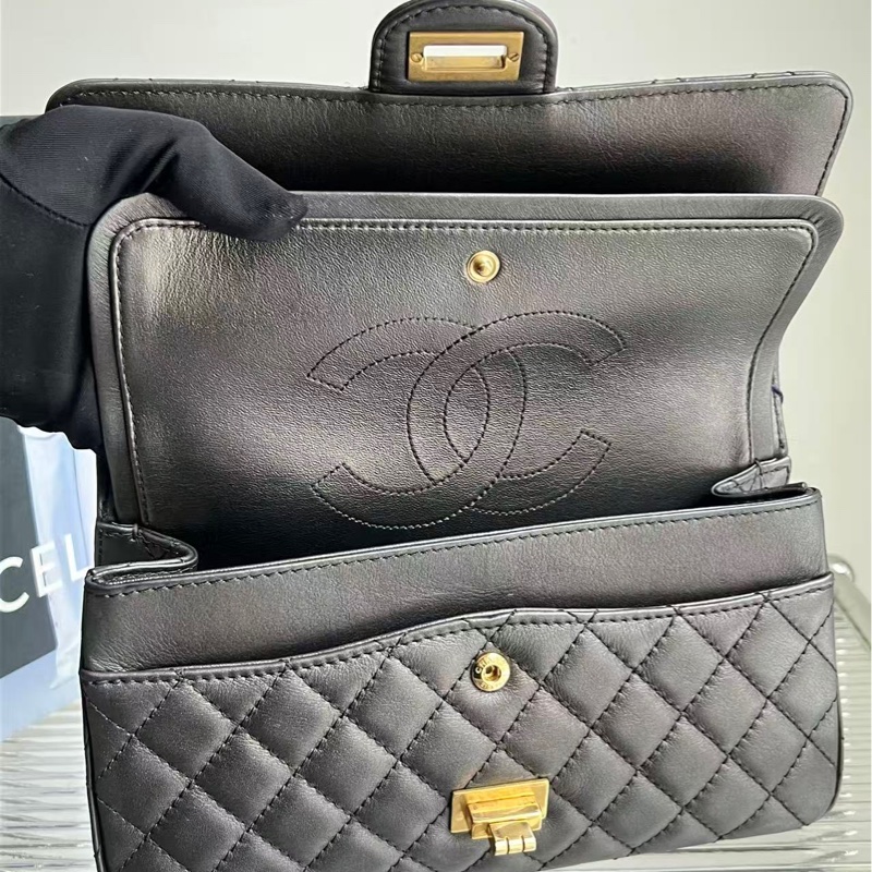 🔥新到:98🆕 26開有卡 香奈兒 / Chanel 2.55小號 底長24 木炭灰色 顏色有質感 比黑色高級 好價2xxxx🉐-6