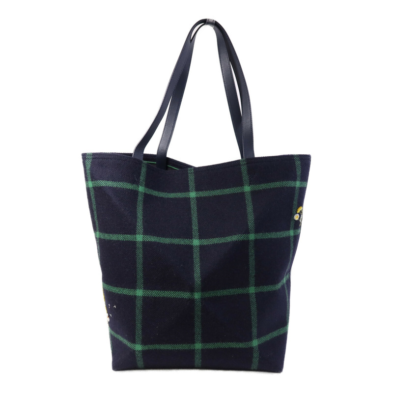 LOEWE 帆布Navy x Suna Fujita XL Puzzle Fold肩背袋-1
