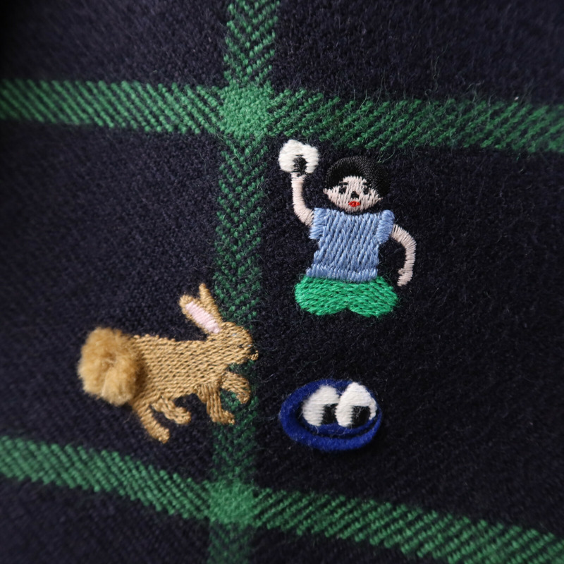 LOEWE 帆布Navy x Suna Fujita XL Puzzle Fold肩背袋-13