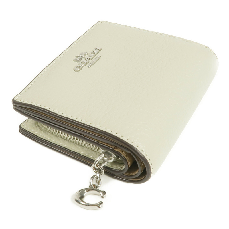 COACH 牛皮皮革Wallet銀扣錢包-3