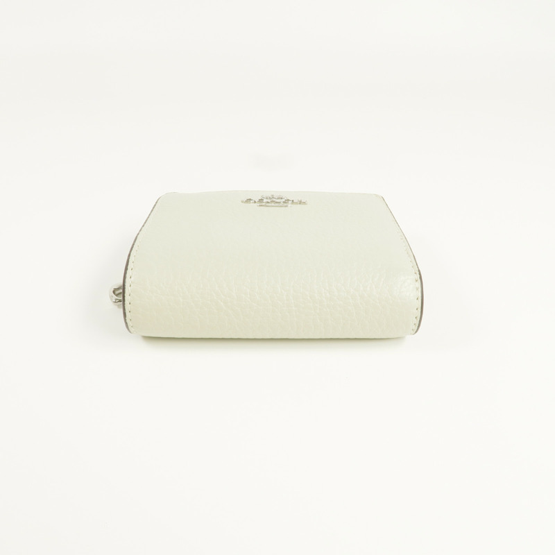 COACH 牛皮皮革Wallet銀扣錢包-10