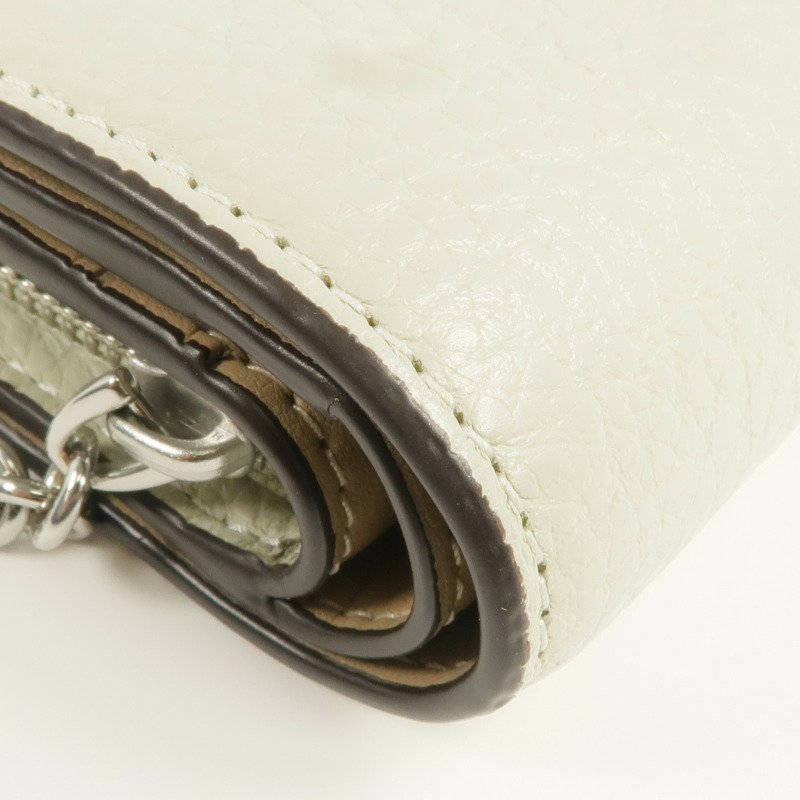 COACH 牛皮皮革Wallet銀扣錢包-13