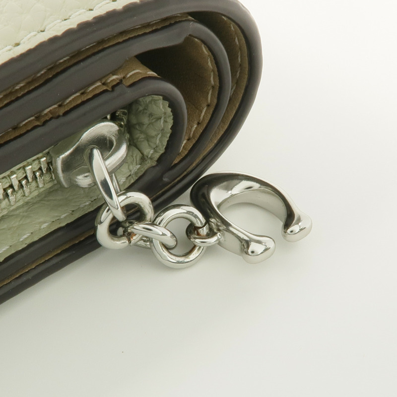 COACH 牛皮皮革Wallet銀扣錢包-17