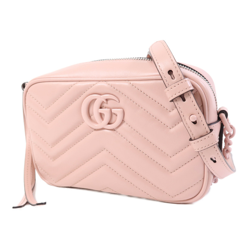 GUCCI 牛皮皮革Mini GG Marmont肩背袋-2