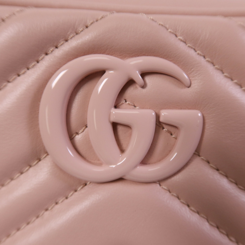 GUCCI 牛皮皮革Mini GG Marmont肩背袋-6