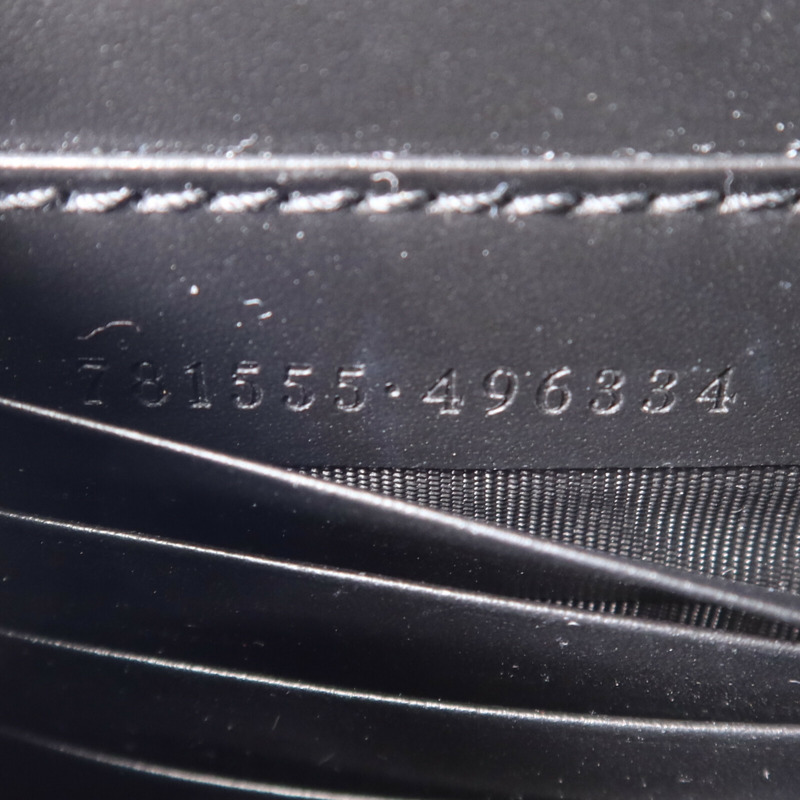 GUCCI 牛皮皮革GG Chain Wallet金扣鏈帶肩背袋-7