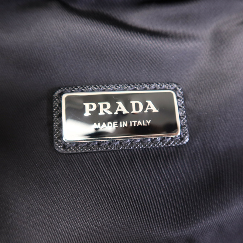 PRADA 尼龍Re-Nylon BackPack銀扣背包-5