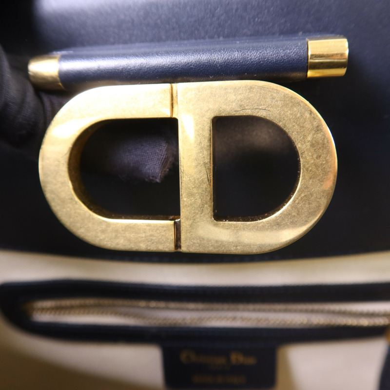 Dior 帆布Shoulder Bag金扣肩背袋-9
