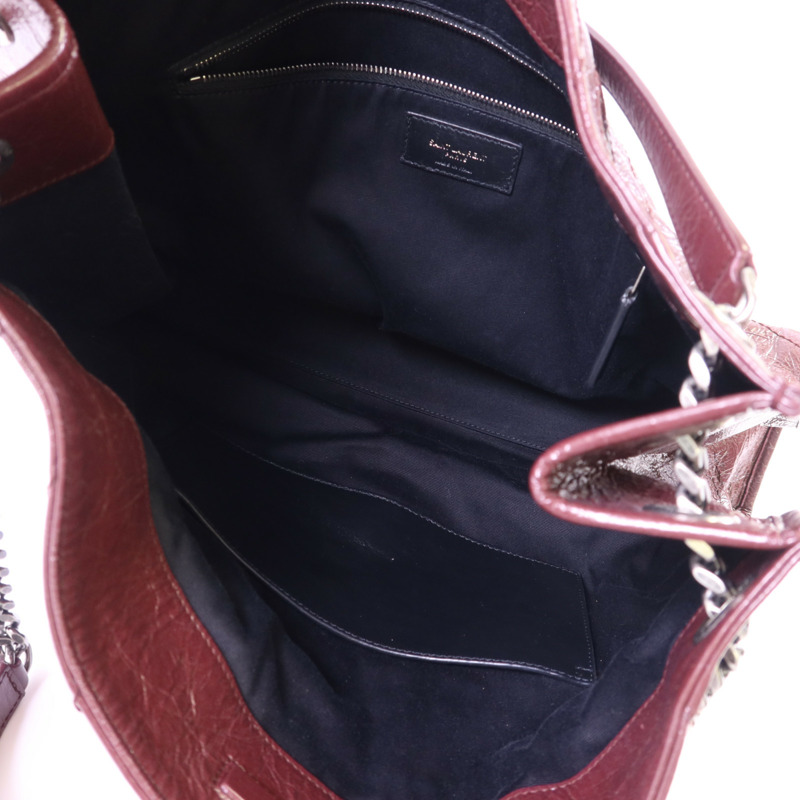 SAINT LAURENT 牛皮皮革Niki Tote Bag銀扣手挽袋-5