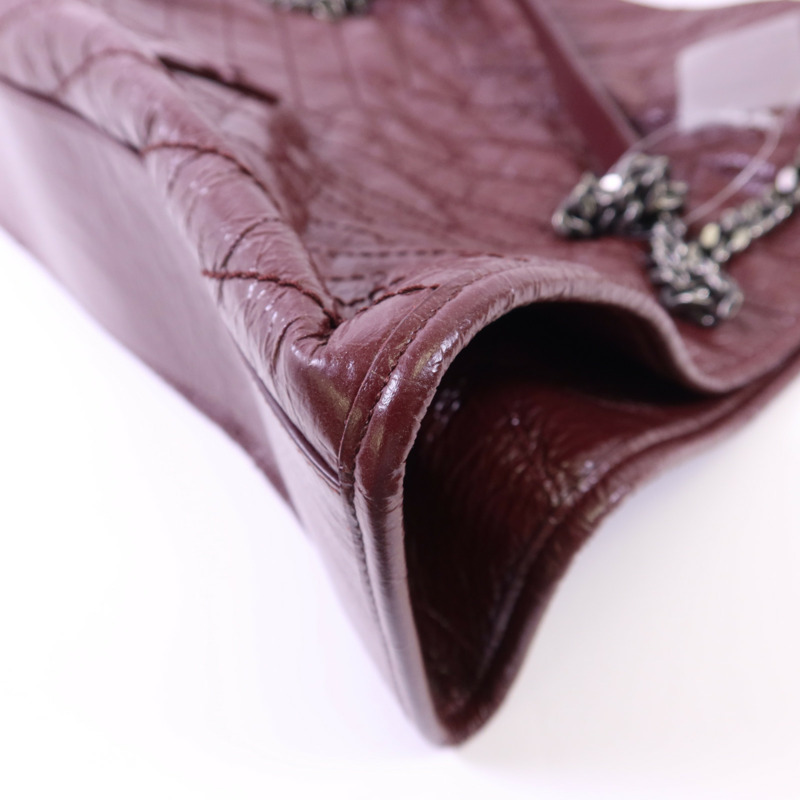 SAINT LAURENT 牛皮皮革Niki Tote Bag銀扣手挽袋-9