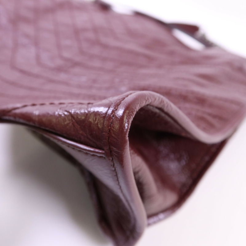 SAINT LAURENT 牛皮皮革Niki Tote Bag銀扣手挽袋-11