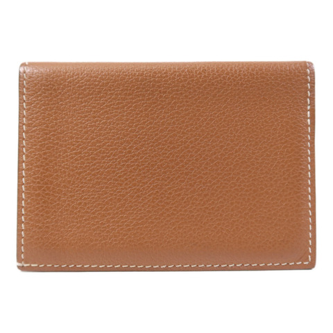 HERMES Evercolor皮革卡片套Gold