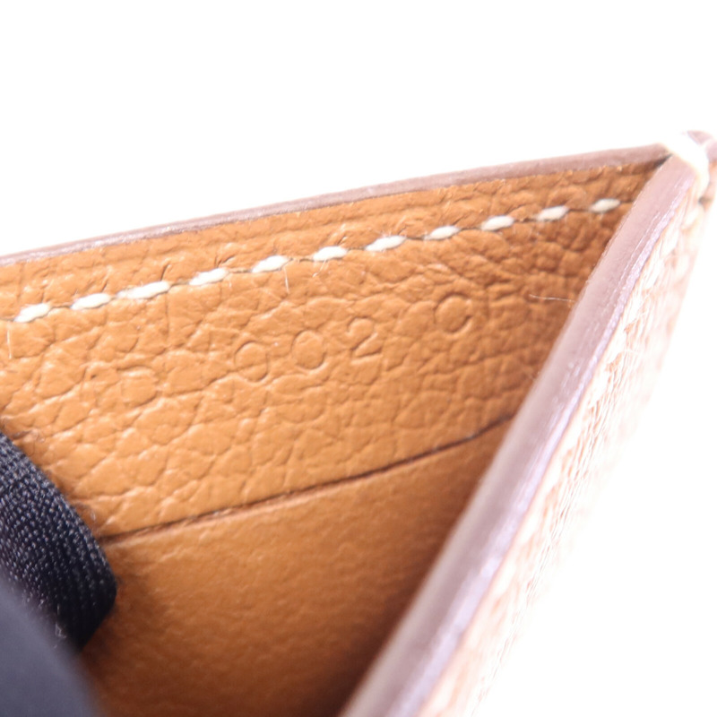 HERMES Evercolor皮革卡片套Gold-5