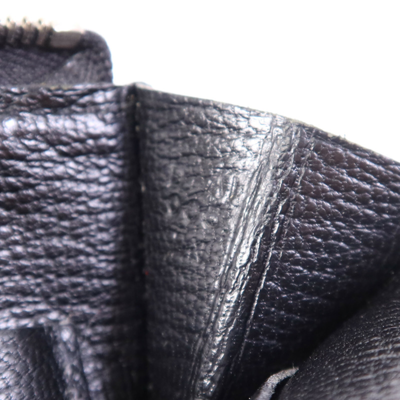 HERMES Epsom皮革Wallet銀扣錢包Noir-6