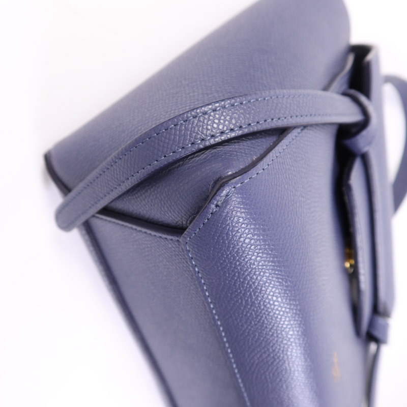 CELINE 牛皮皮革Belt Bag Nano金扣手挽肩背兩用袋-9